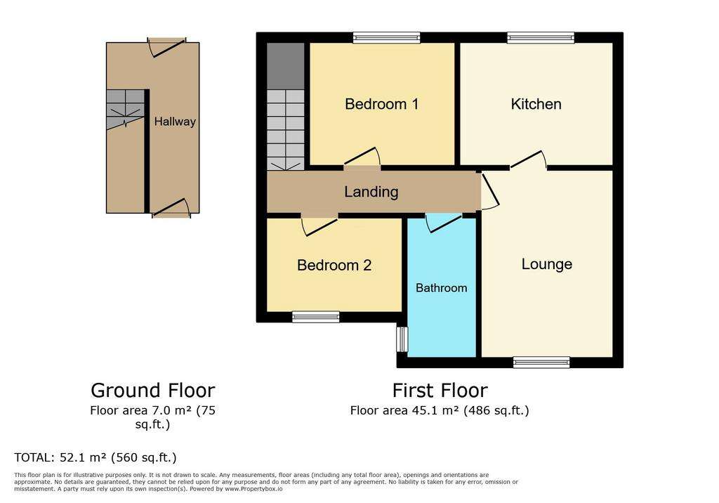 2 bedroom maisonette for sale - floorplan