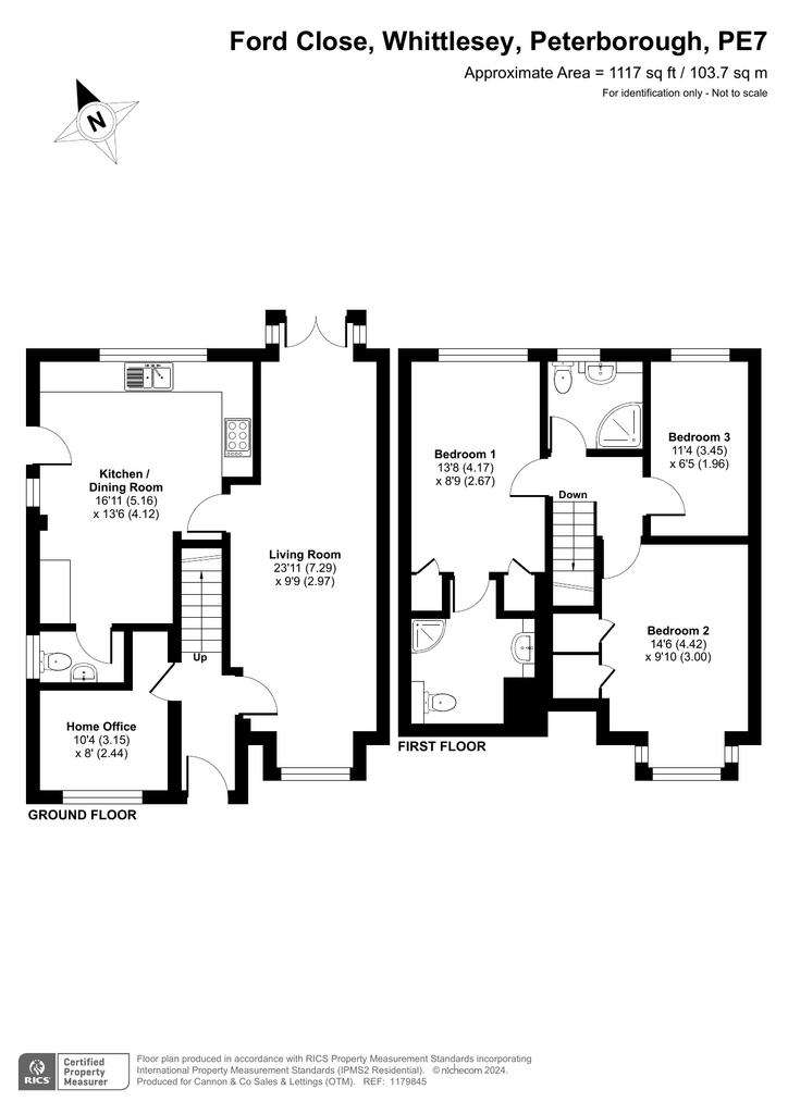 3 bedroom detached house for sale - floorplan