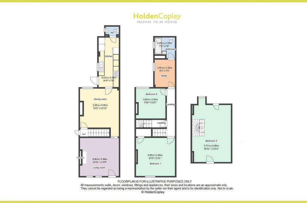 3 bedroom semi-detached house for sale - floorplan