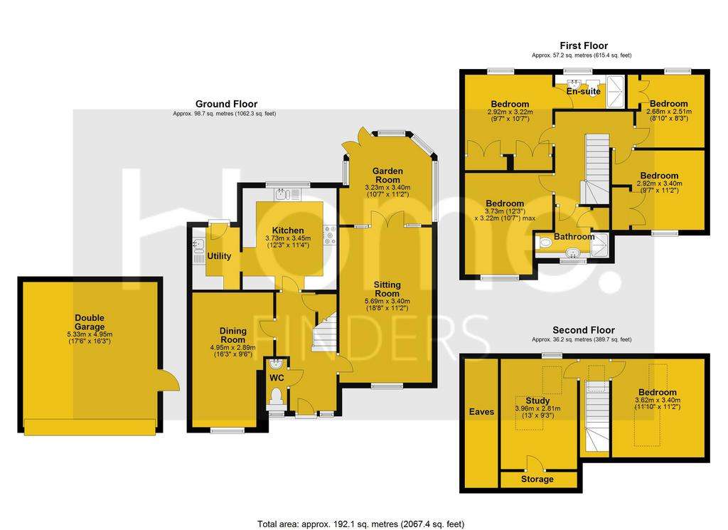 4 bedroom detached house for sale - floorplan