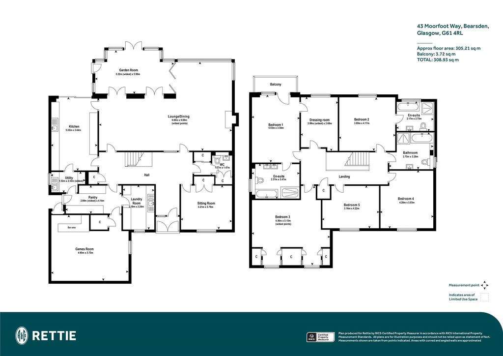 5 bedroom detached house for sale - floorplan