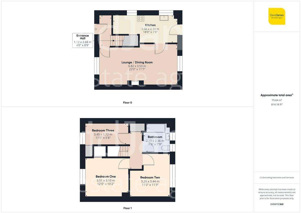 3 bedroom semi-detached house for sale - floorplan