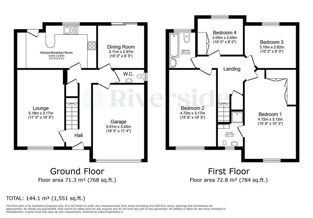 4 bedroom detached house for sale - floorplan