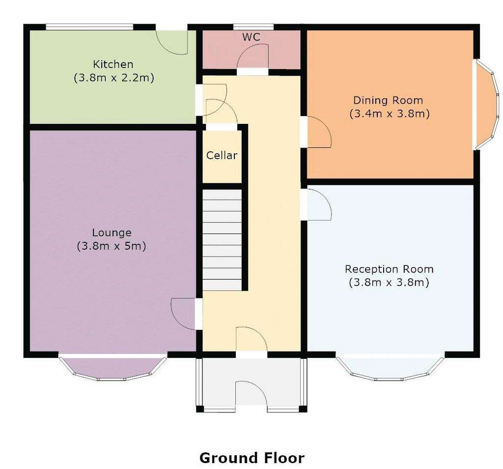 4 bedroom semi-detached house for sale - floorplan