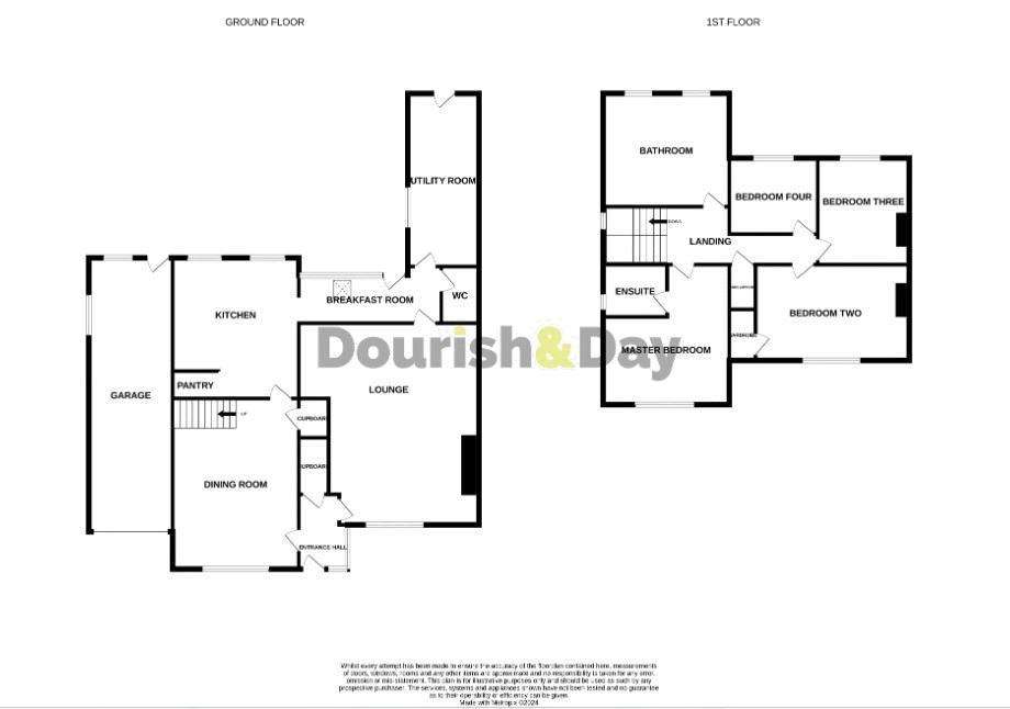 4 bedroom semi-detached house for sale - floorplan