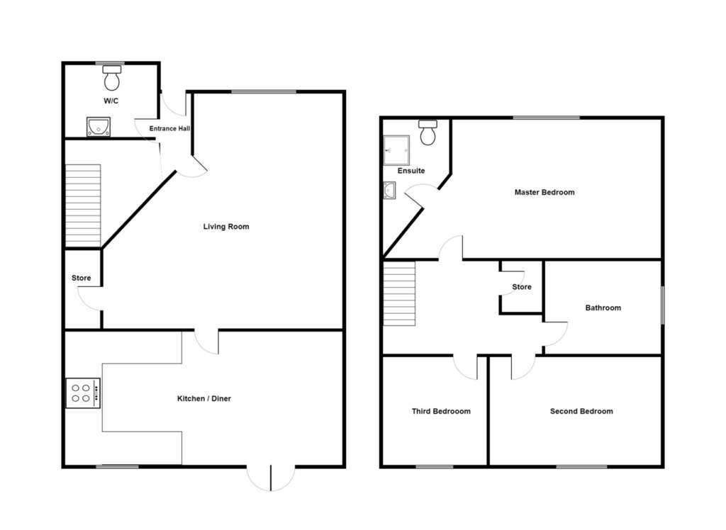 3 bedroom semi-detached house to rent - floorplan