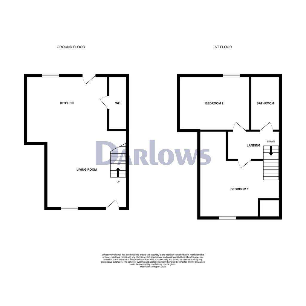 2 bedroom cottage for sale - floorplan