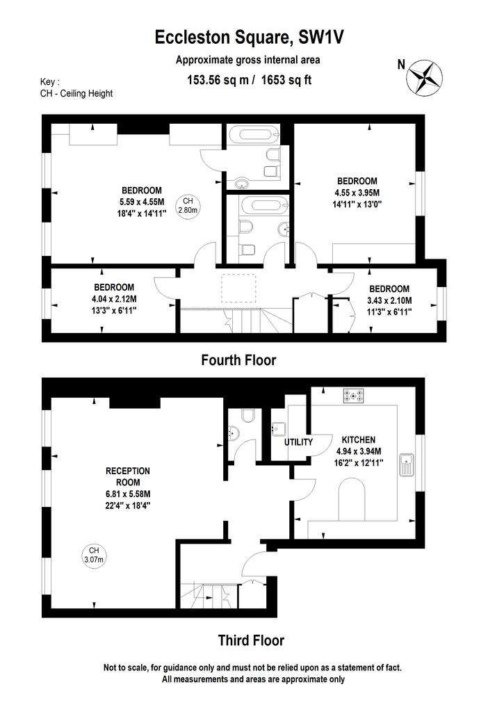 4 bedroom flat to rent - floorplan