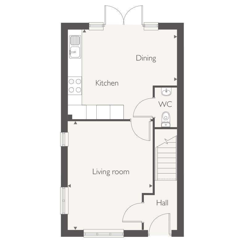 3 bedroom semi-detached house for sale - floorplan