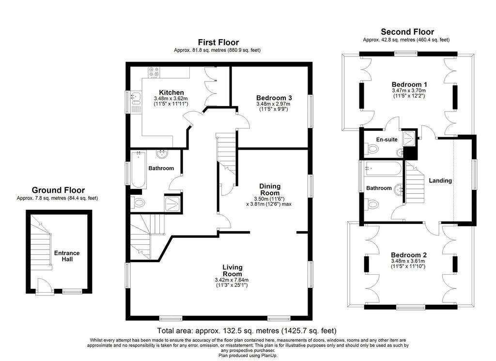 3 bedroom maisonette for sale - floorplan