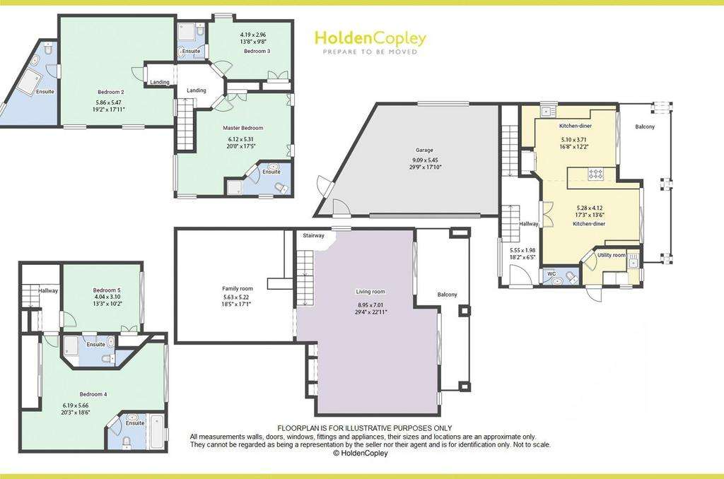 5 bedroom detached house for sale - floorplan