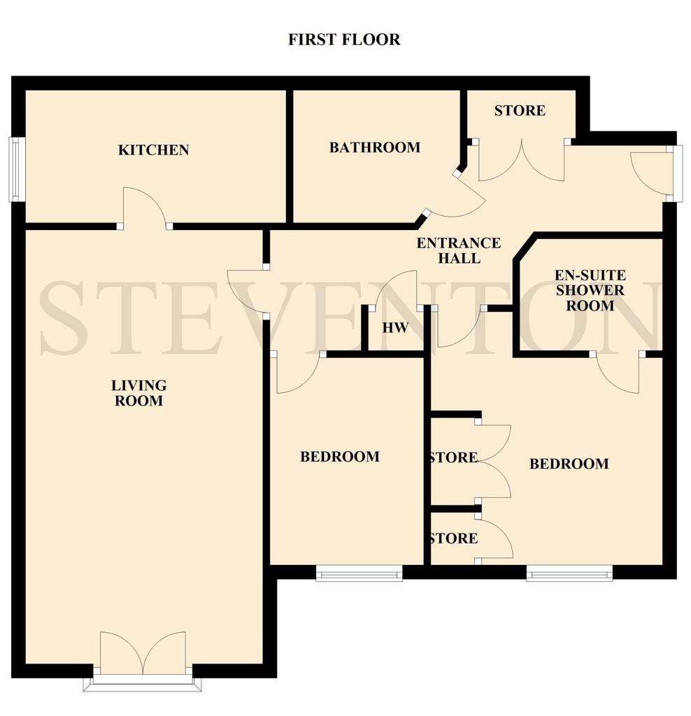 2 bedroom flat for sale - floorplan