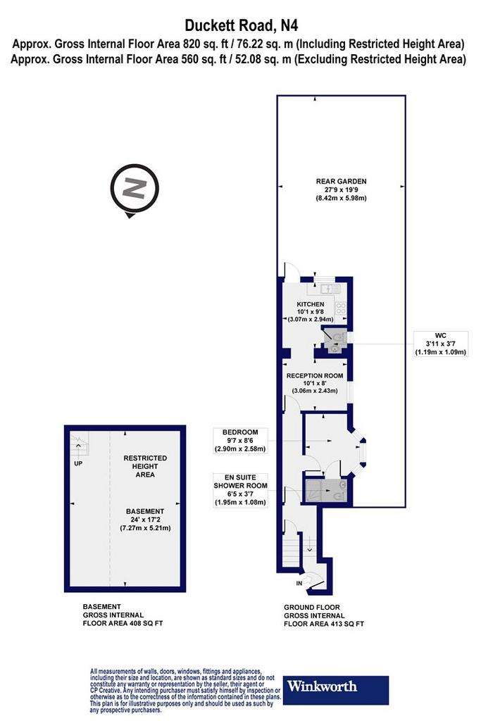 1 bedroom flat to rent - floorplan