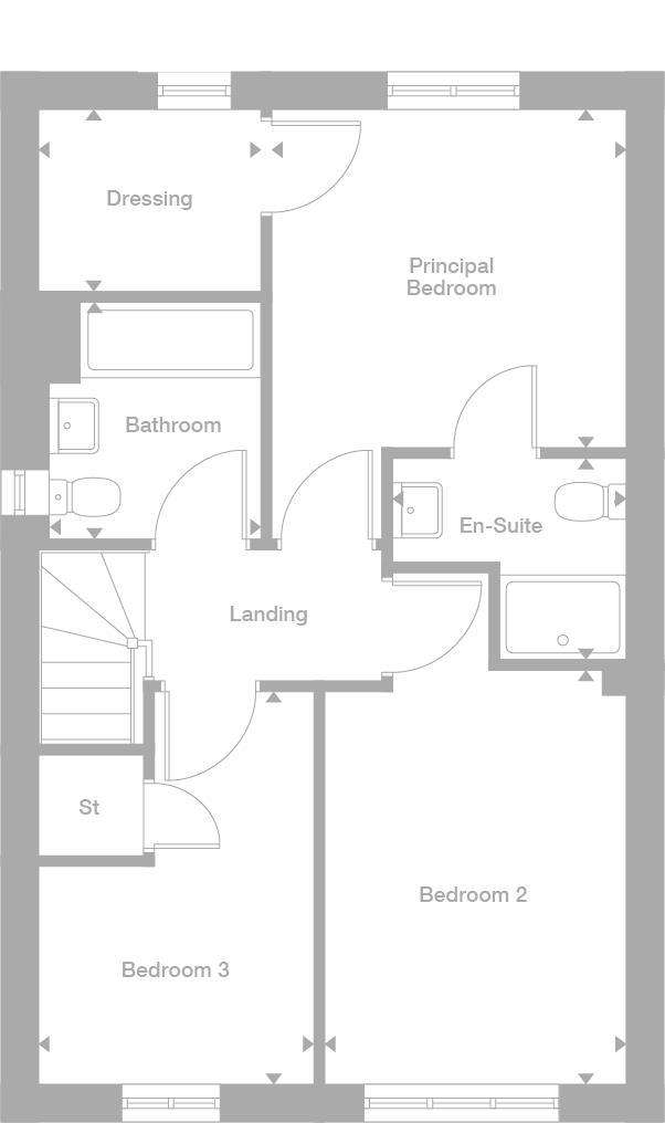 3 bedroom detached house for sale - floorplan