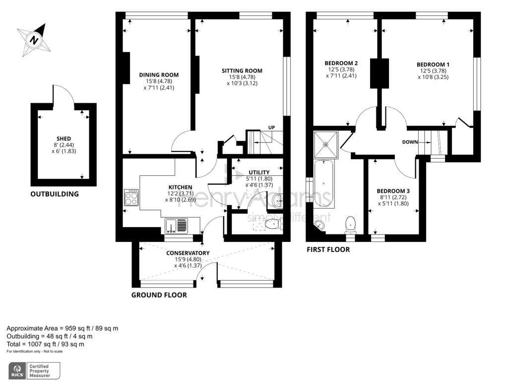 3 bedroom semi-detached house to rent - floorplan