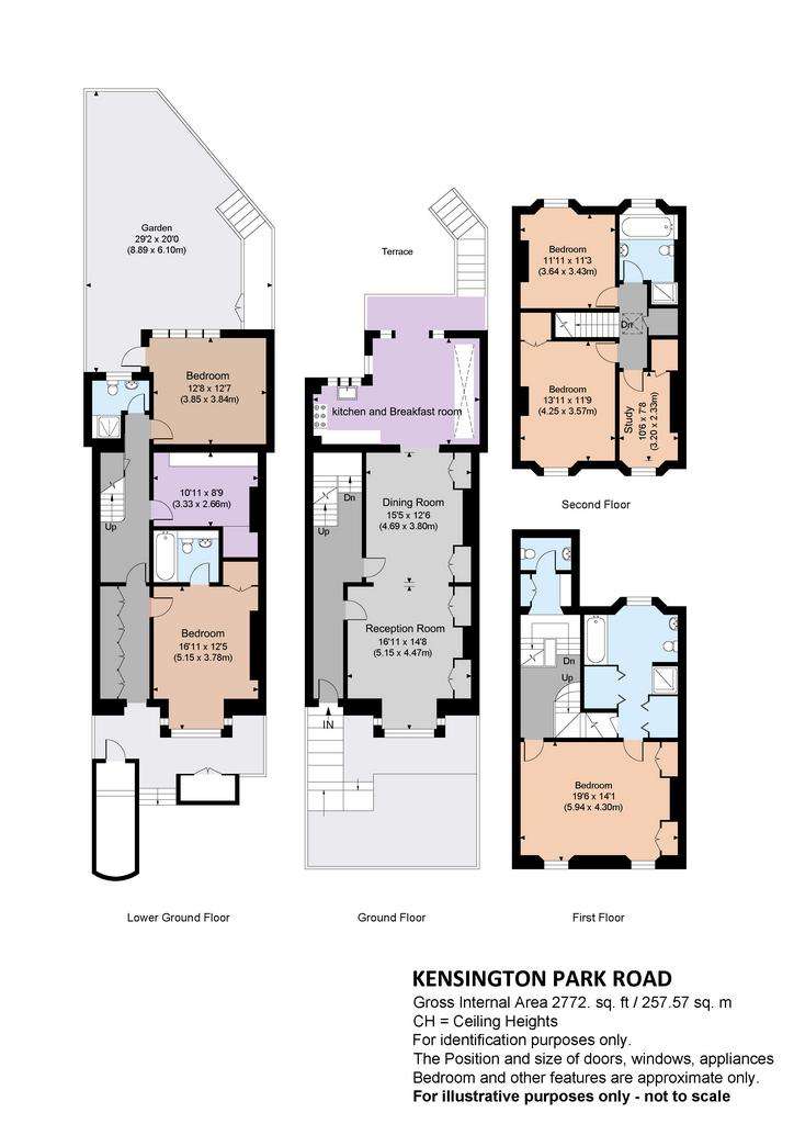 6 bedroom terraced house to rent - floorplan