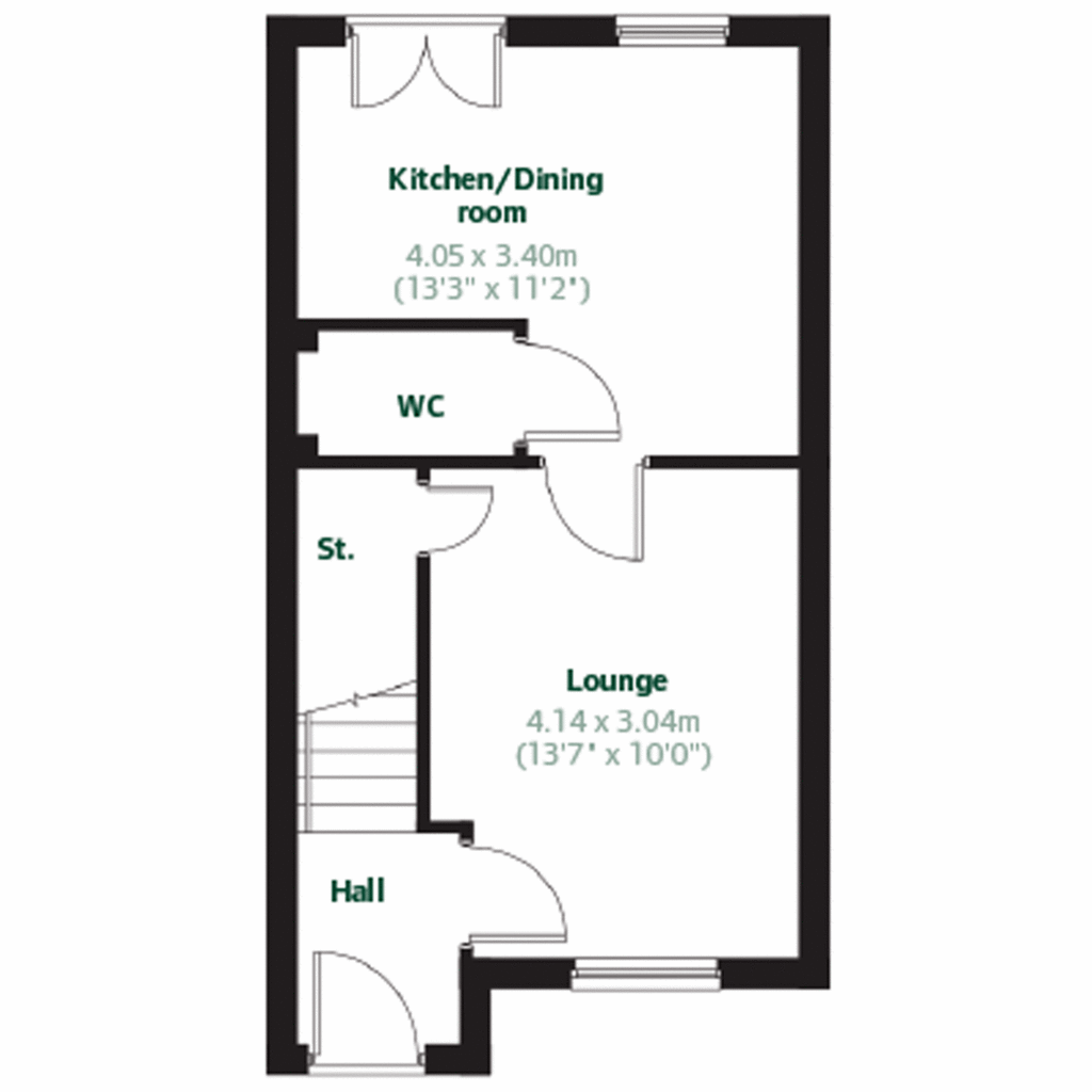 3 bedroom terraced house for sale - floorplan