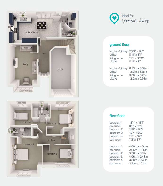 4 bedroom detached house for sale - floorplan