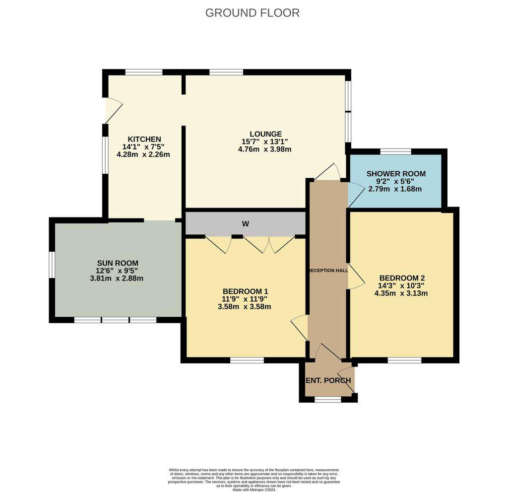 2 bedroom cottage for sale - floorplan