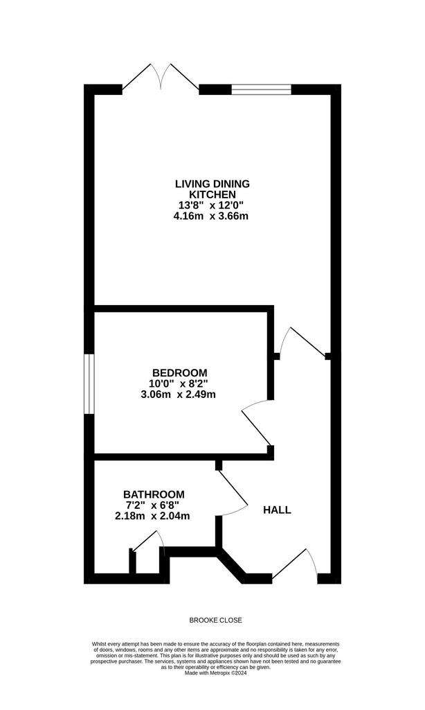 1 bedroom flat for sale - floorplan