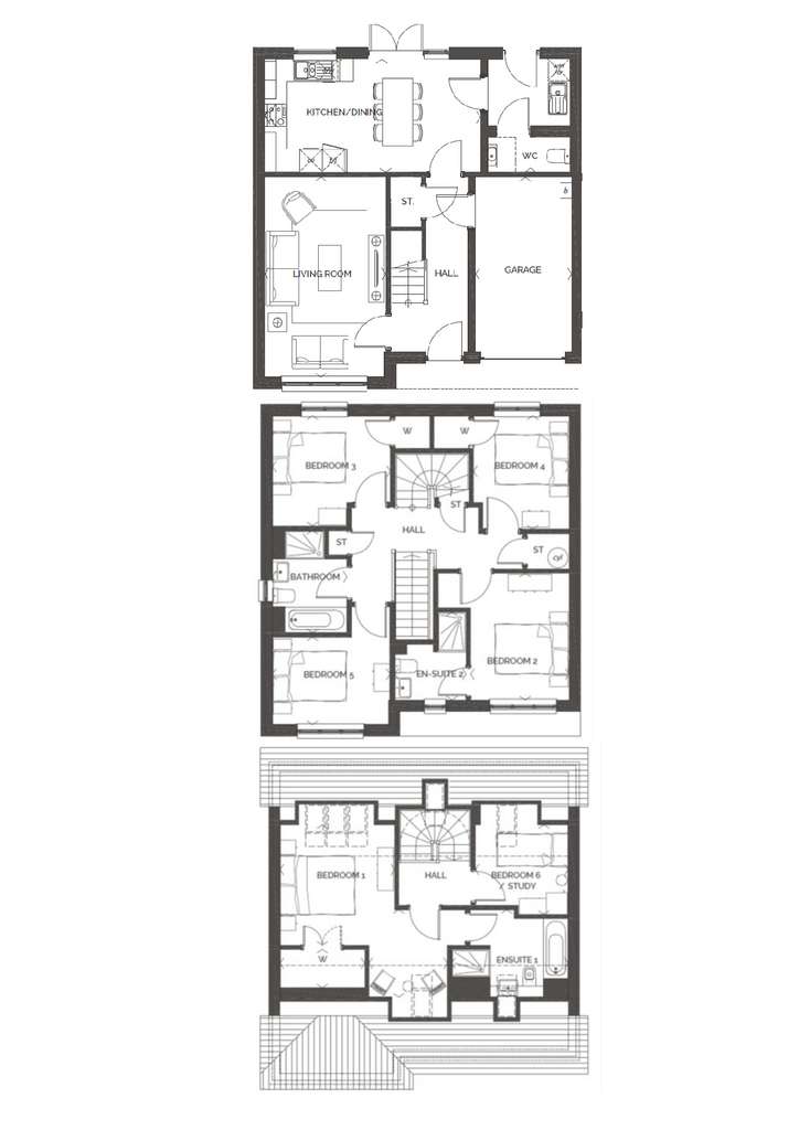 6 bedroom detached house for sale - floorplan