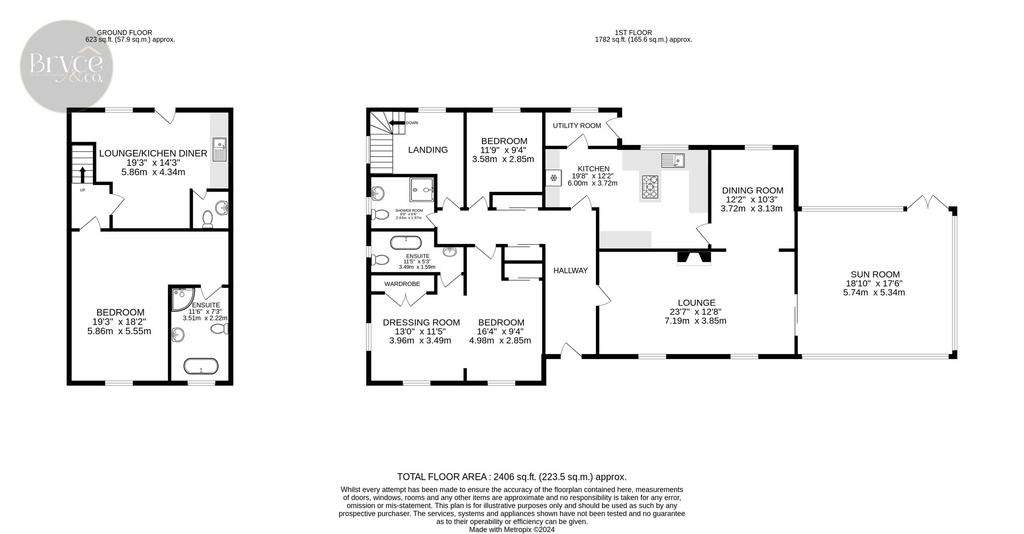 3 bedroom detached bungalow for sale - floorplan