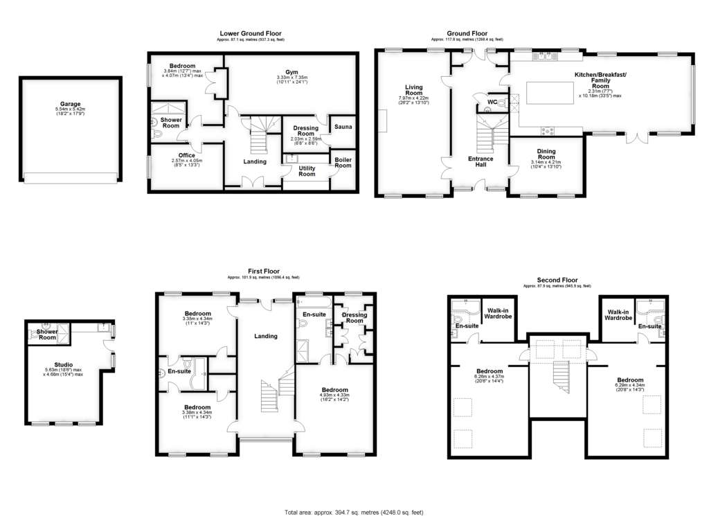 5 bedroom detached house for sale - floorplan