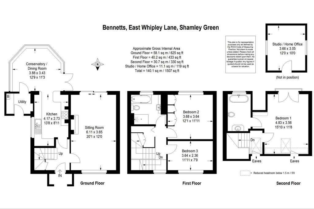 3 bedroom semi-detached house for sale - floorplan