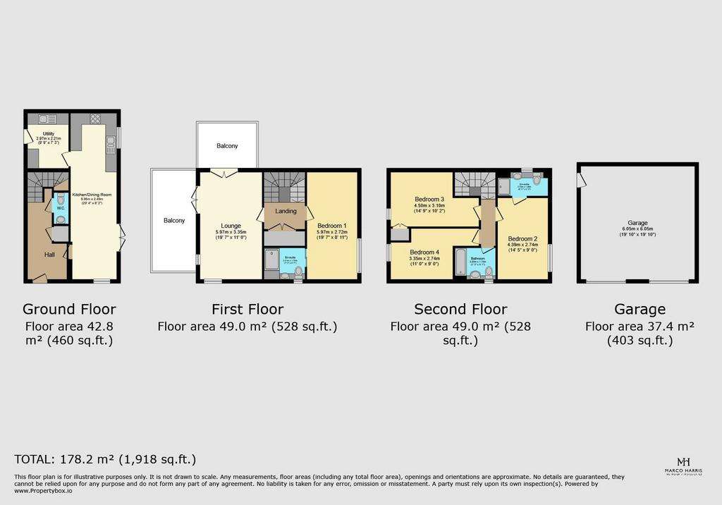 4 bedroom detached house for sale - floorplan