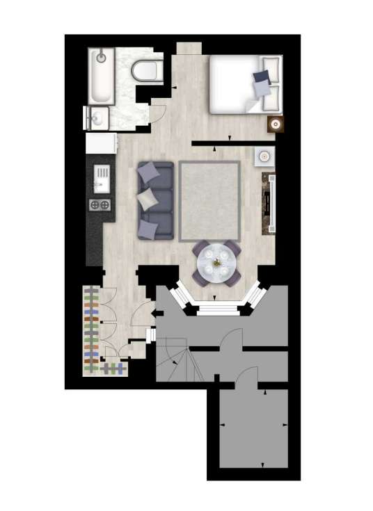 1 bedroom flat to rent - floorplan