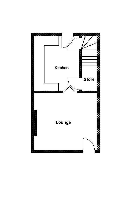 2 bedroom terraced house for sale - floorplan