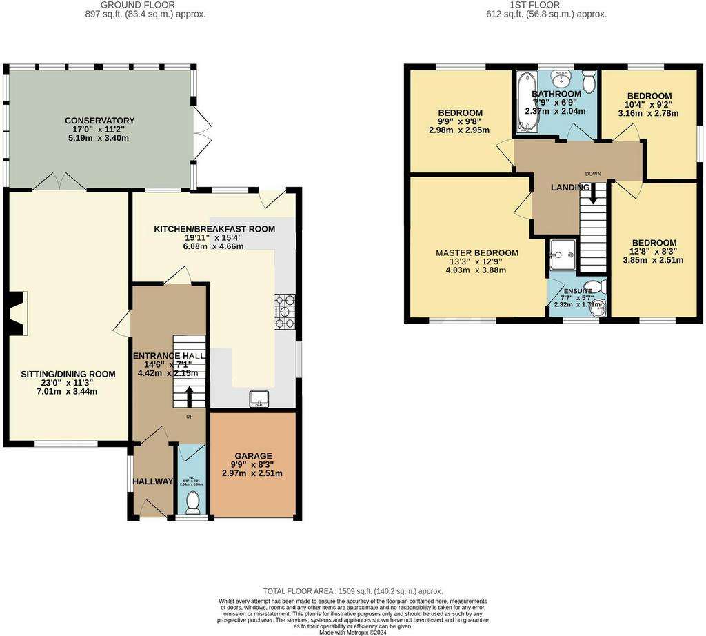 4 bedroom detached house for sale - floorplan