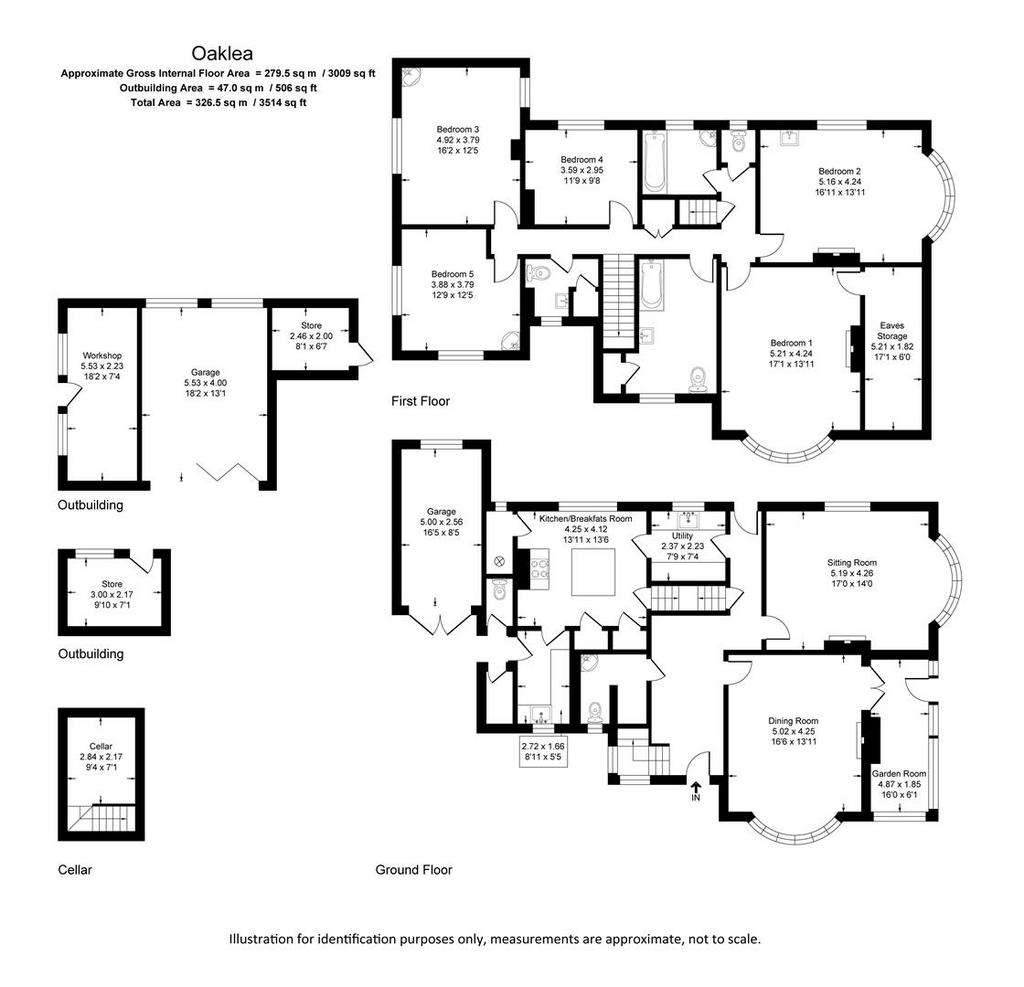 5 bedroom detached house for sale - floorplan