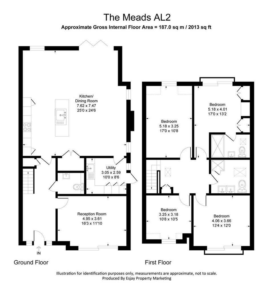 4 bedroom semi-detached house for sale - floorplan