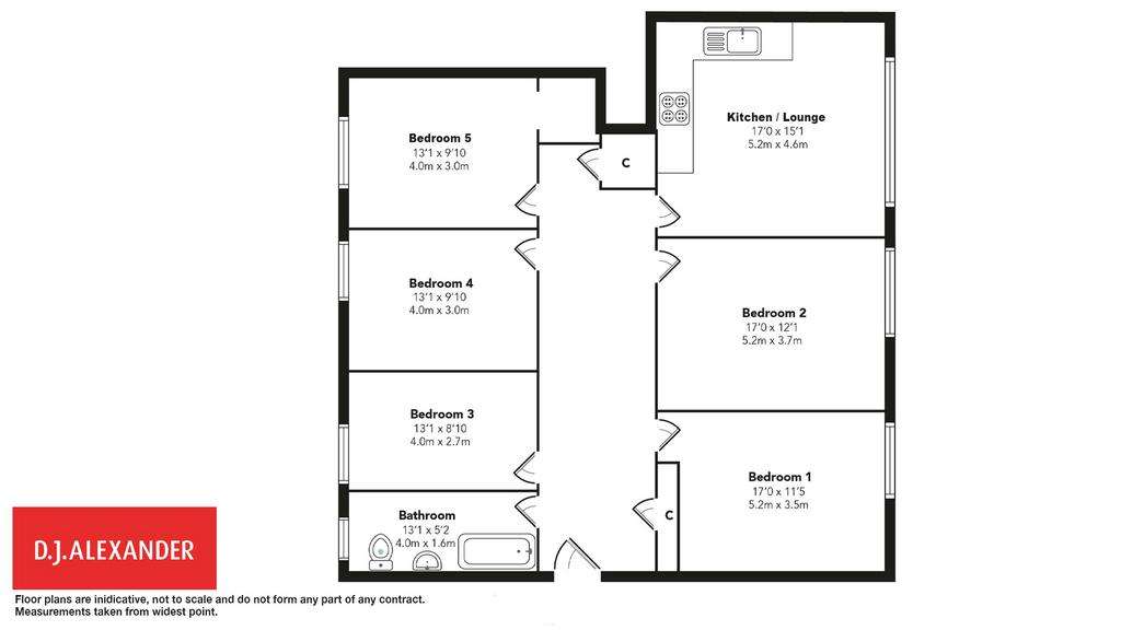 5 bedroom flat for sale - floorplan