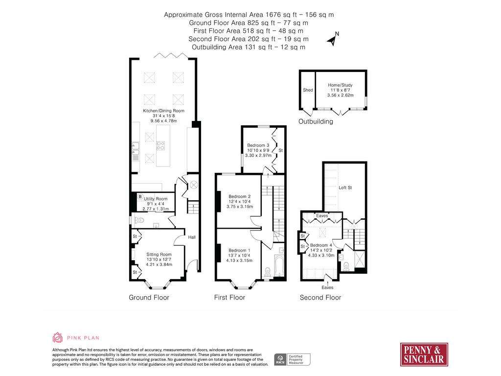 4 bedroom semi-detached house to rent - floorplan