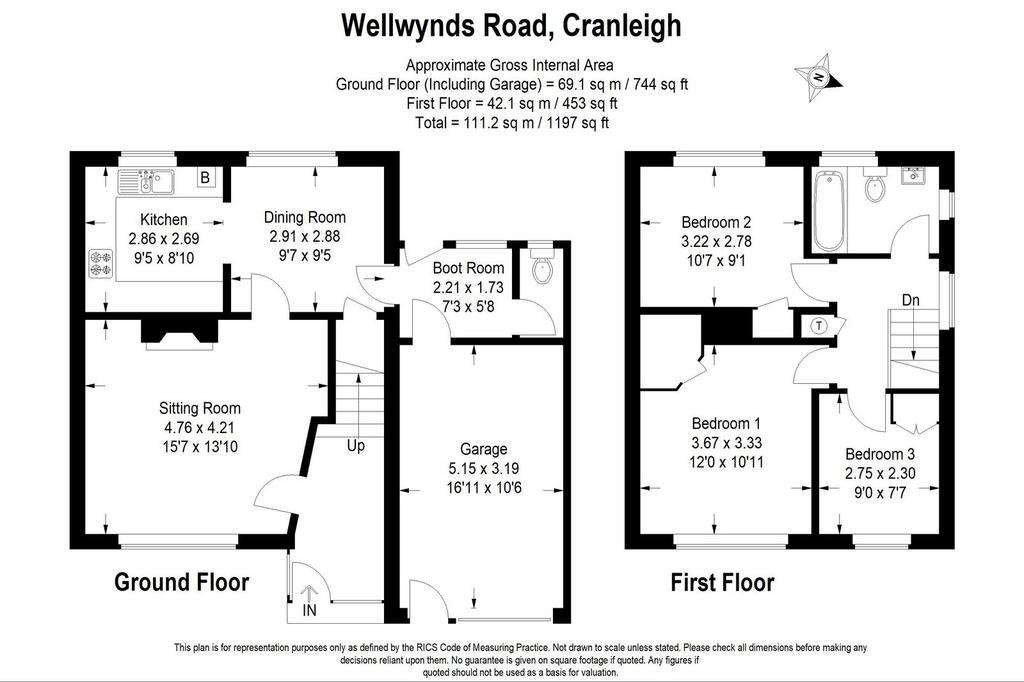 3 bedroom link-detached house for sale - floorplan