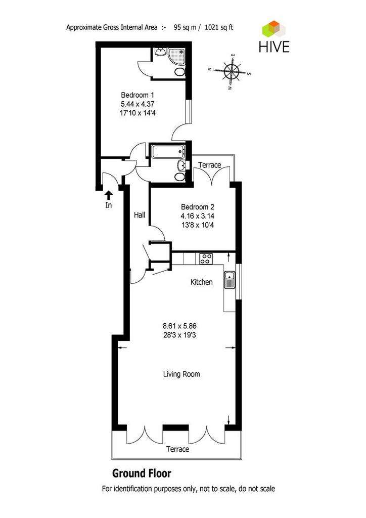 2 bedroom flat for sale - floorplan