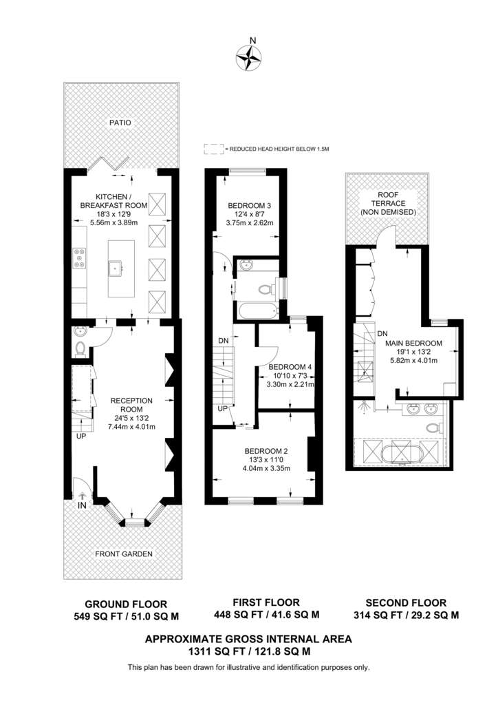 4 bedroom house to rent - floorplan