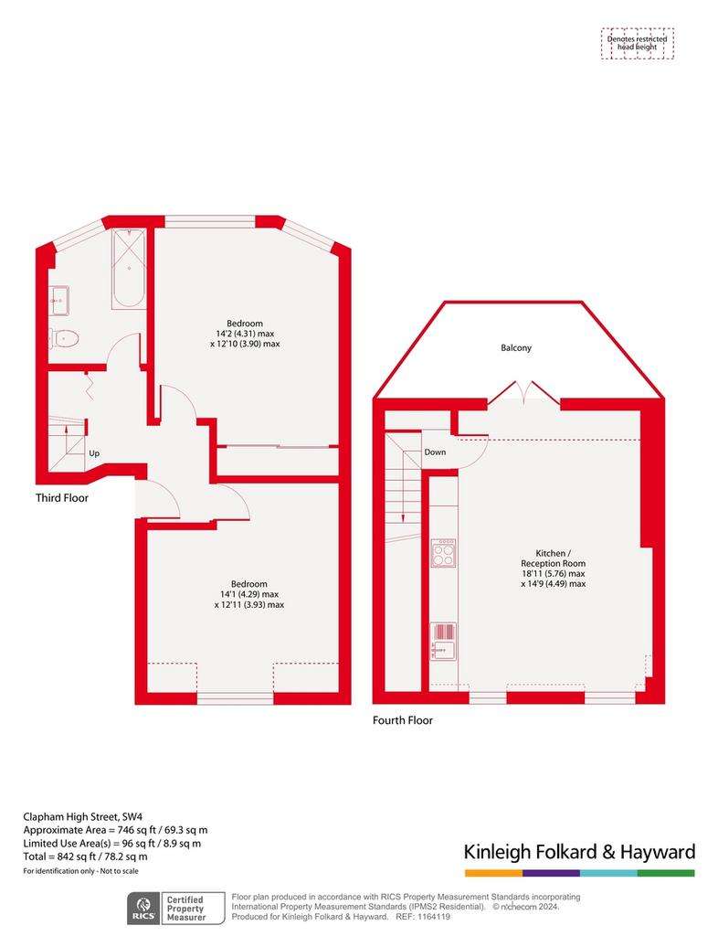 2 bedroom flat for sale - floorplan