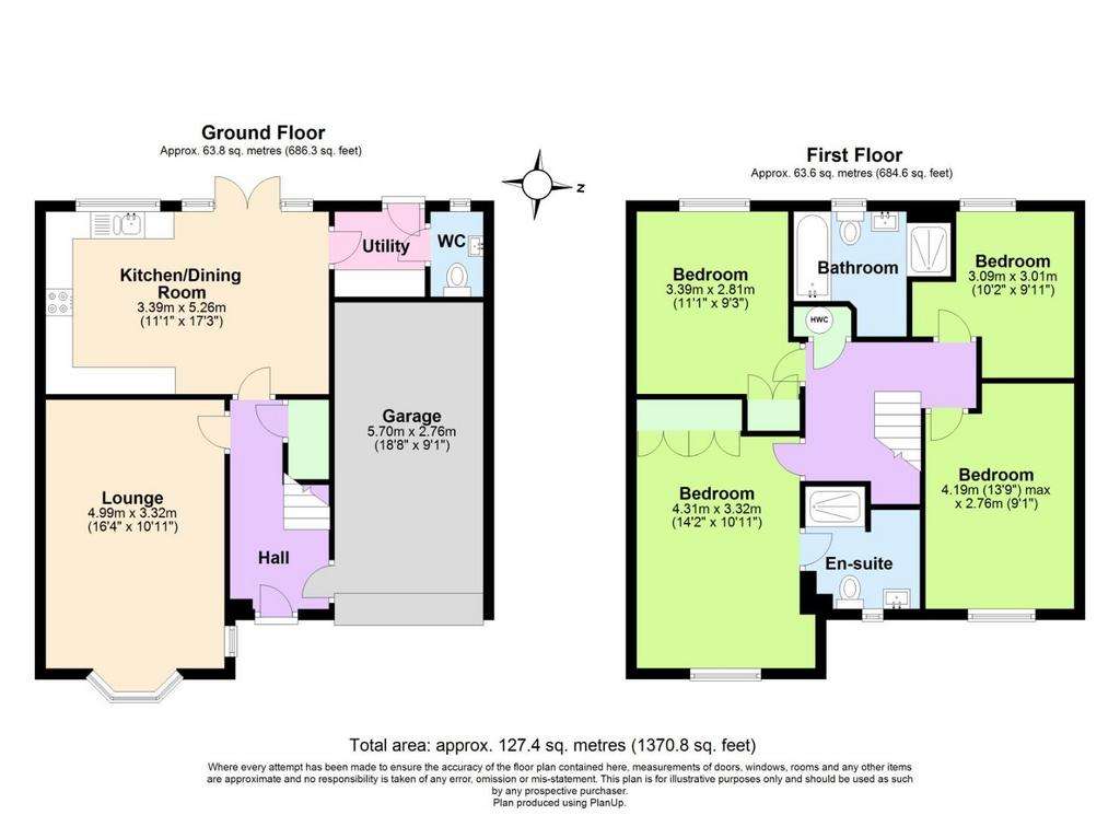 4 bedroom detached house for sale - floorplan