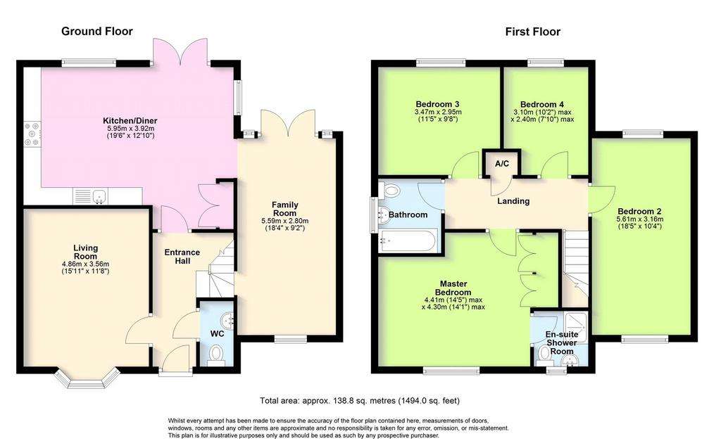 4 bedroom detached house for sale - floorplan