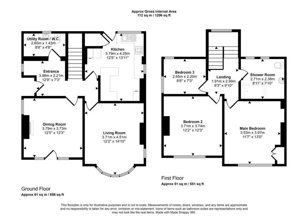 3 bedroom detached house for sale - floorplan