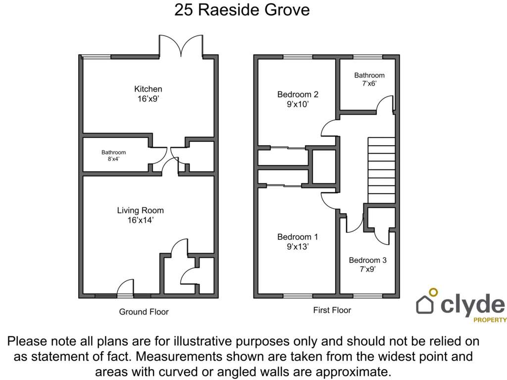 3 bedroom terraced house to rent - floorplan