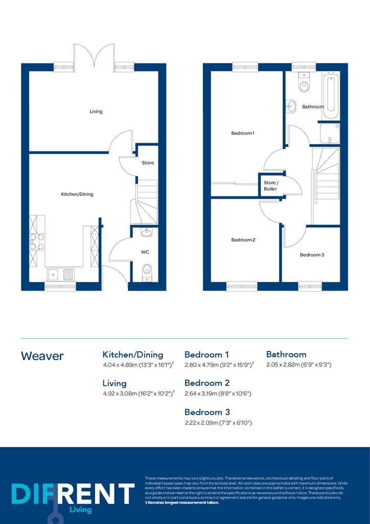 3 bedroom semi-detached house to rent - floorplan