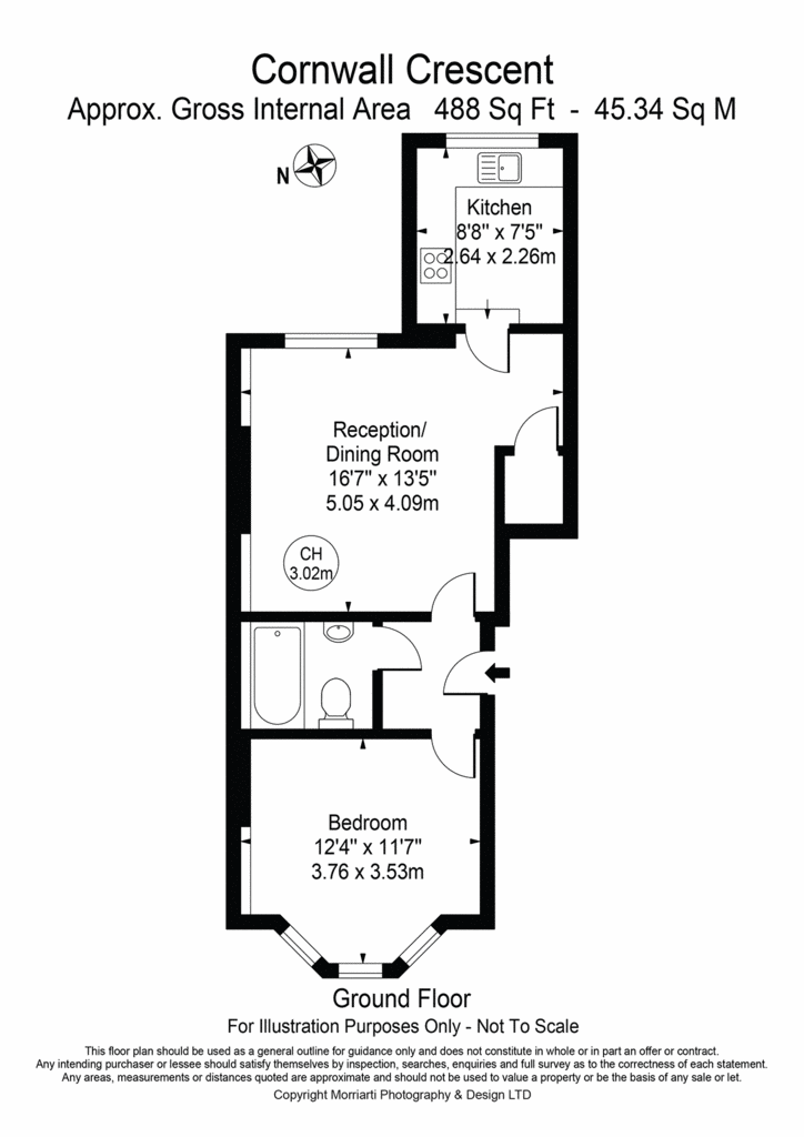 1 bedroom flat for sale - floorplan