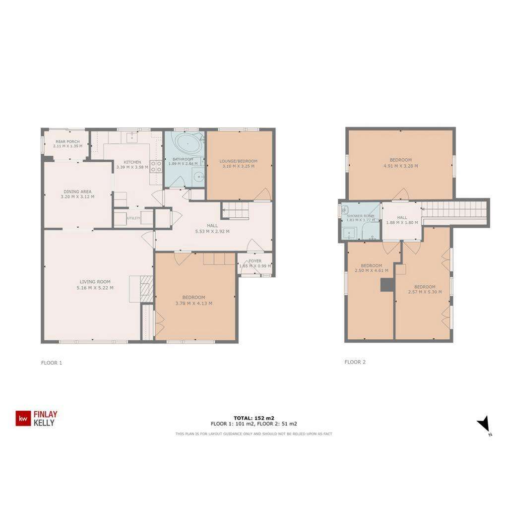 5 bedroom detached bungalow for sale - floorplan