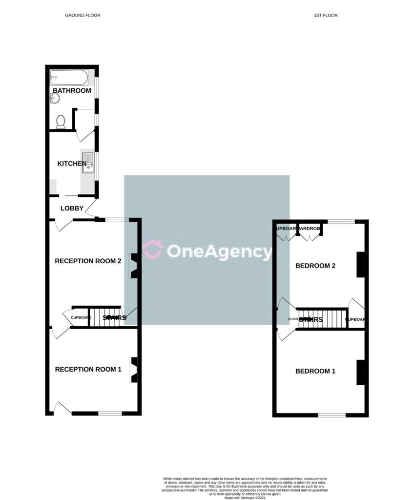 2 bedroom terraced house for sale - floorplan