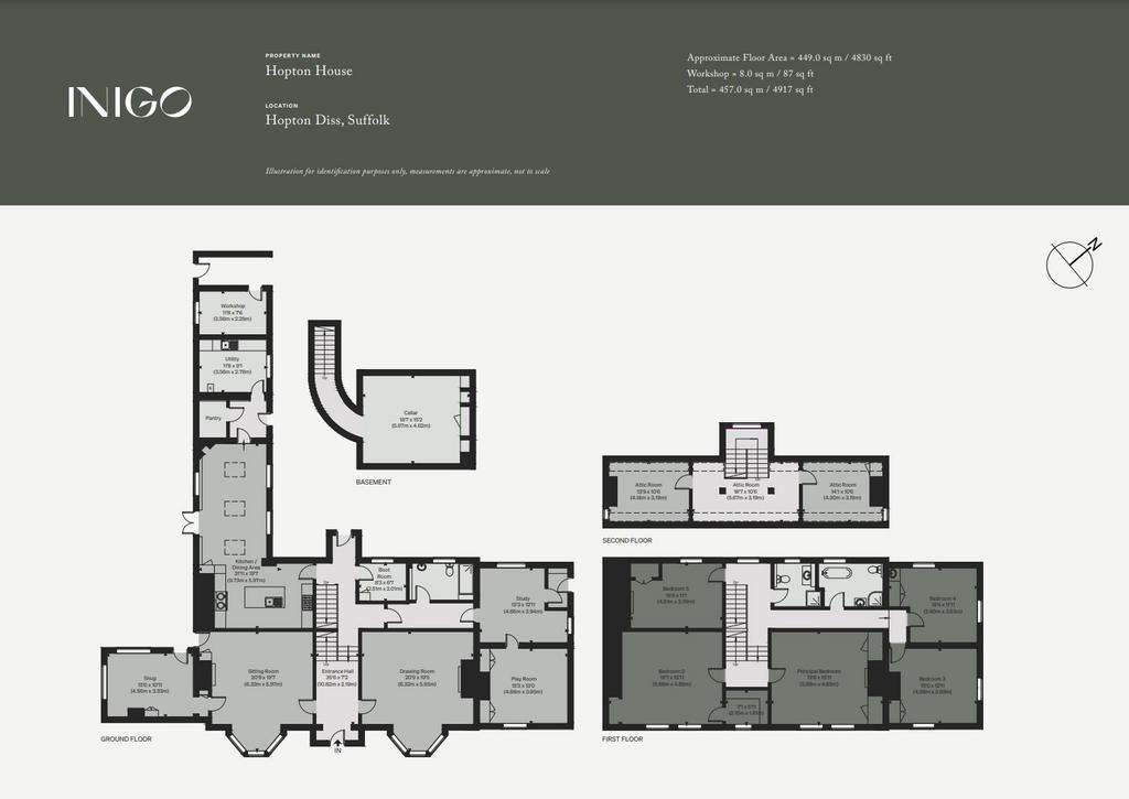 5 bedroom detached house for sale - floorplan