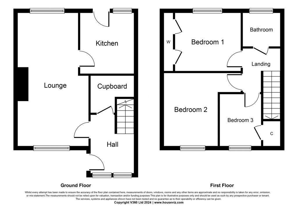 3 bedroom terraced house for sale - floorplan